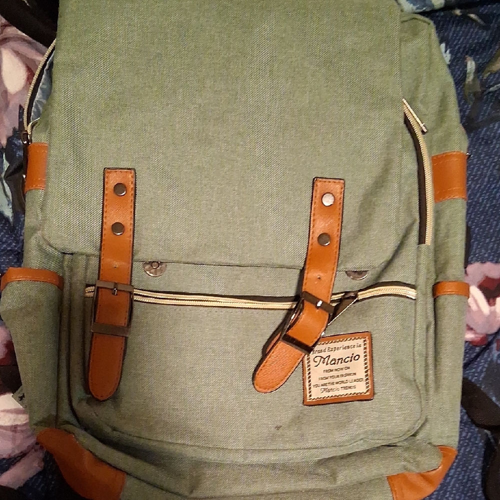 Green/Tan Mancio Backpack